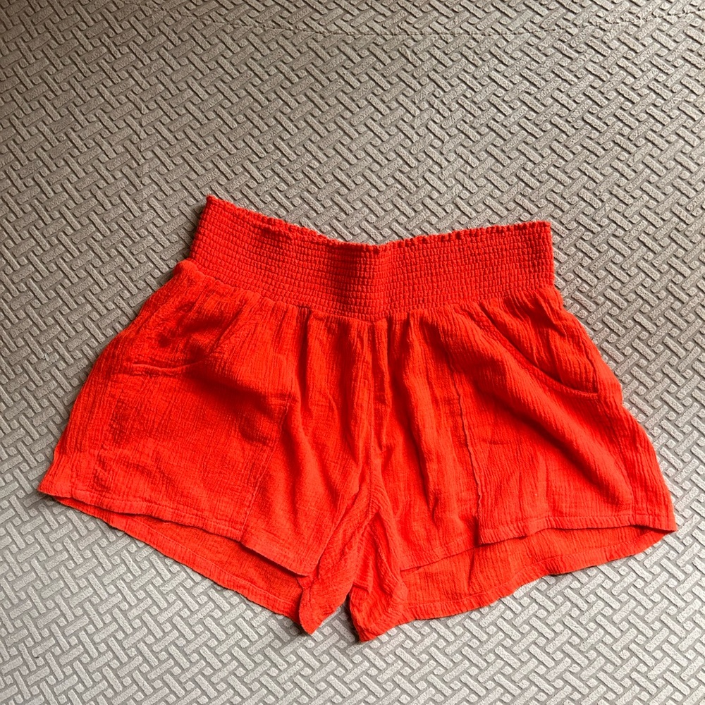 S Old Navy Red/Orange High Waist Shorts